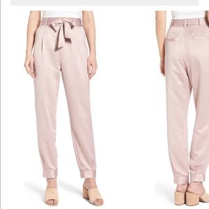 New Tie waist satin pants